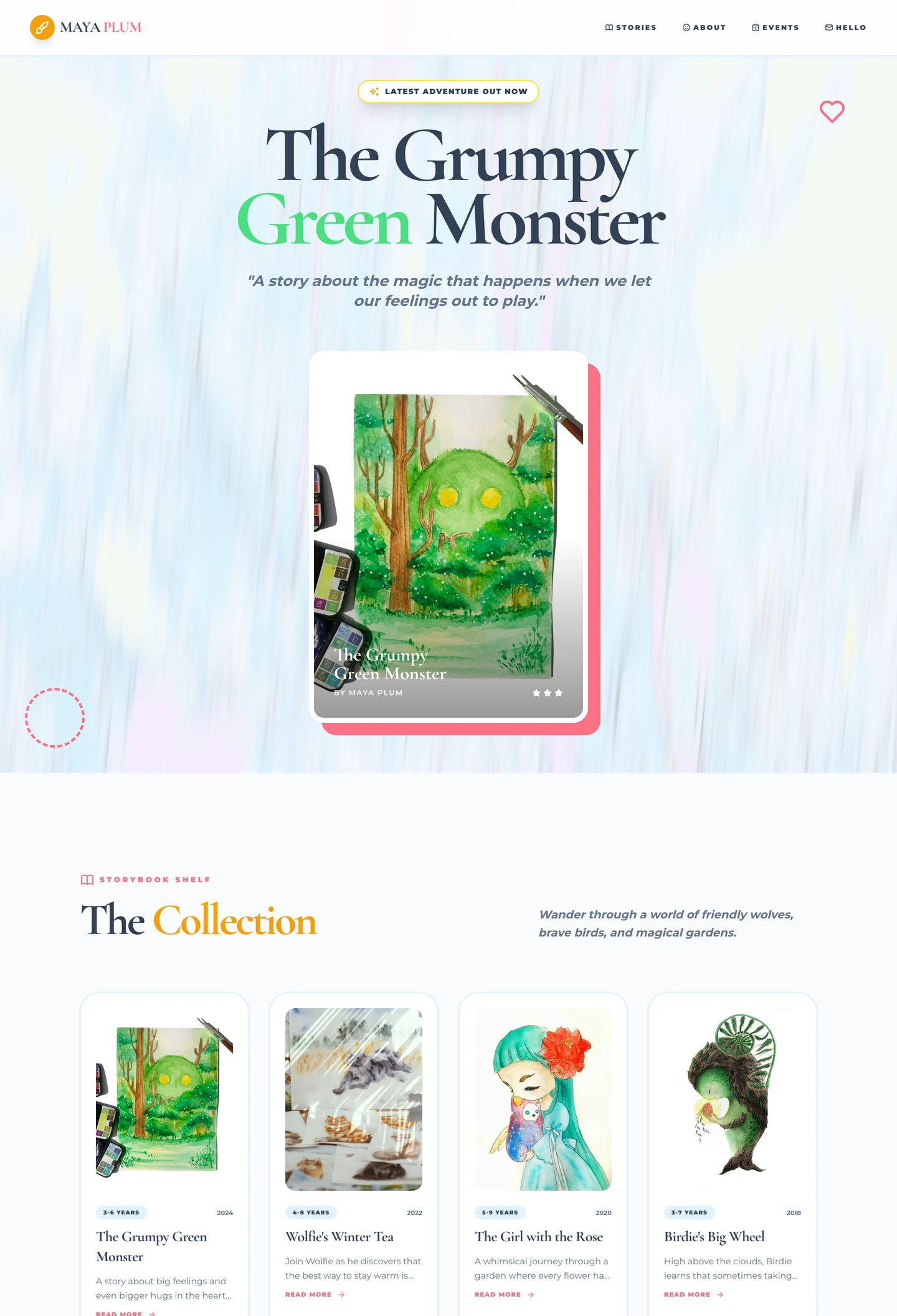 author childrens website built with Looops