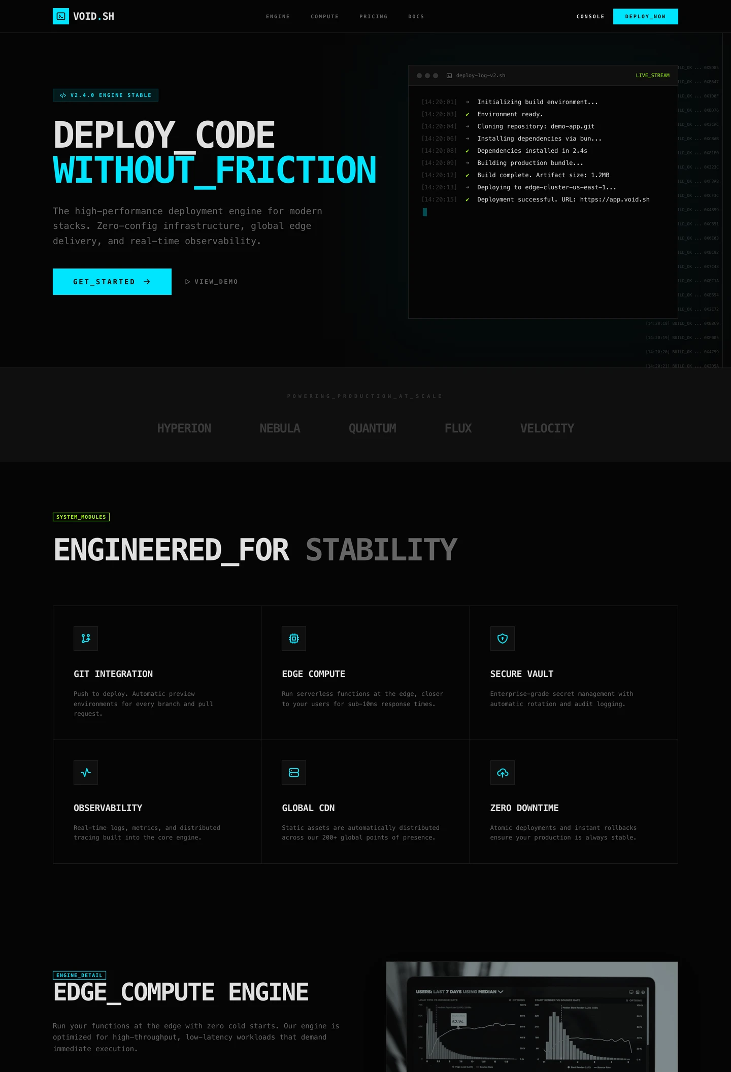 saas devtool website built with Looops